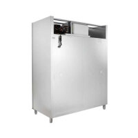 Edelstahl-Kühlschrank Plus1410, GN 2/1, 1480x830x1960mm, Umluftkühlung