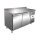 Umluft-Kühltisch mit 2 Türen und GN1/1Aufkantung, 1360x700x860mm