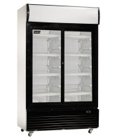 Getränkekühlschrank 1000 Liter mit Glas-Schiebetüren, Flaschenkühlschrank