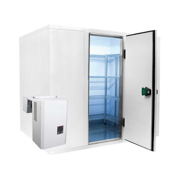 Kühlzelle mit Kühlaggregat 1500 x 2100mm, Wandstärke 80 mm, 2010mm Höhe